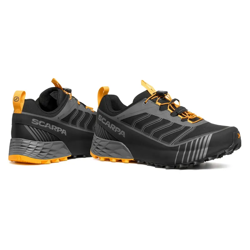Scarpa Mens Ribelle Run 2 GTX Shoes - Dark Grey-Saffron-3