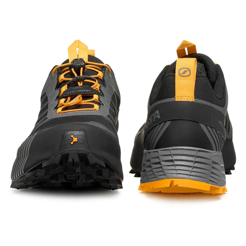 Scarpa Mens Ribelle Run 2 GTX Shoes - Dark Grey-Saffron-4