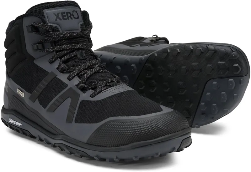 Xero Shoes Mens Scrambler Mid II WP Boot - Black-Asphalt-7