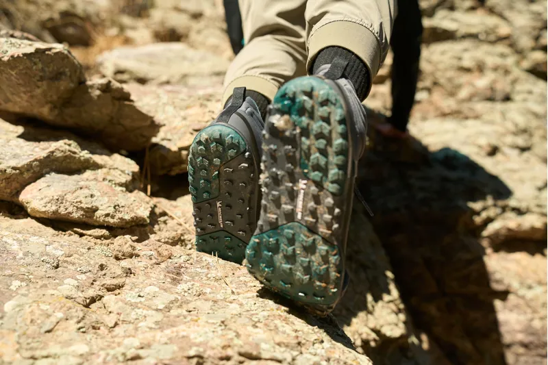 Xero Shoes Womens Scrambler Mid II WP Boot - Asphalt-Sea Moss-10