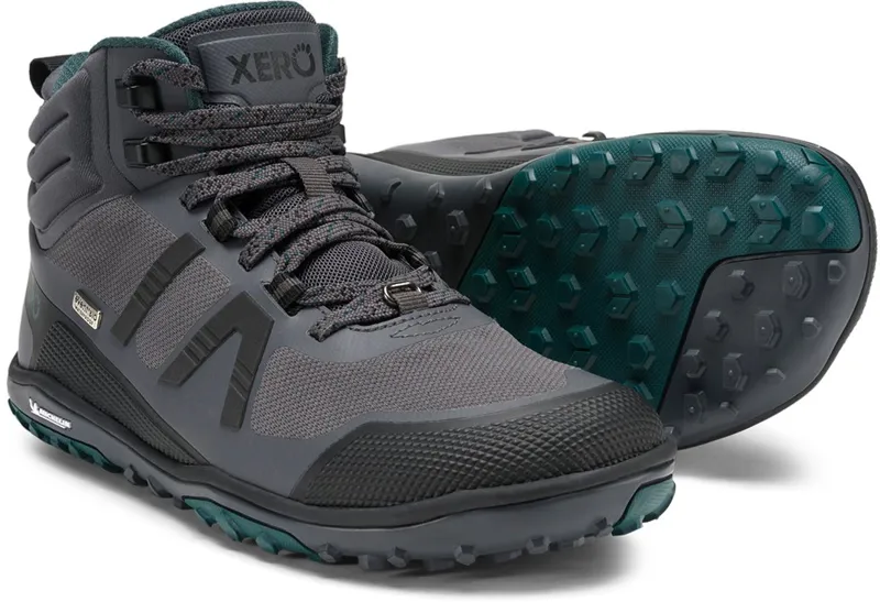 Xero Shoes Womens Scrambler Mid II WP Boot - Asphalt-Sea Moss-7