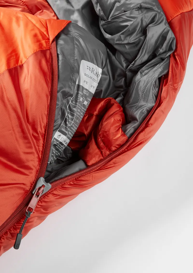 Rab Solar Eco 4 Sleeping Bag - Left-Zip - Regular-7