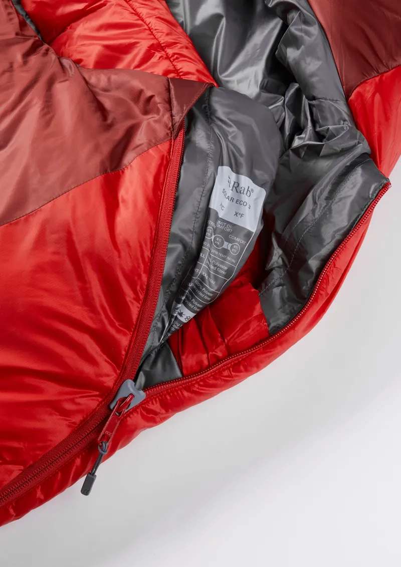 Rab Solar Eco 3 Sleeping Bag - Long Wide-7