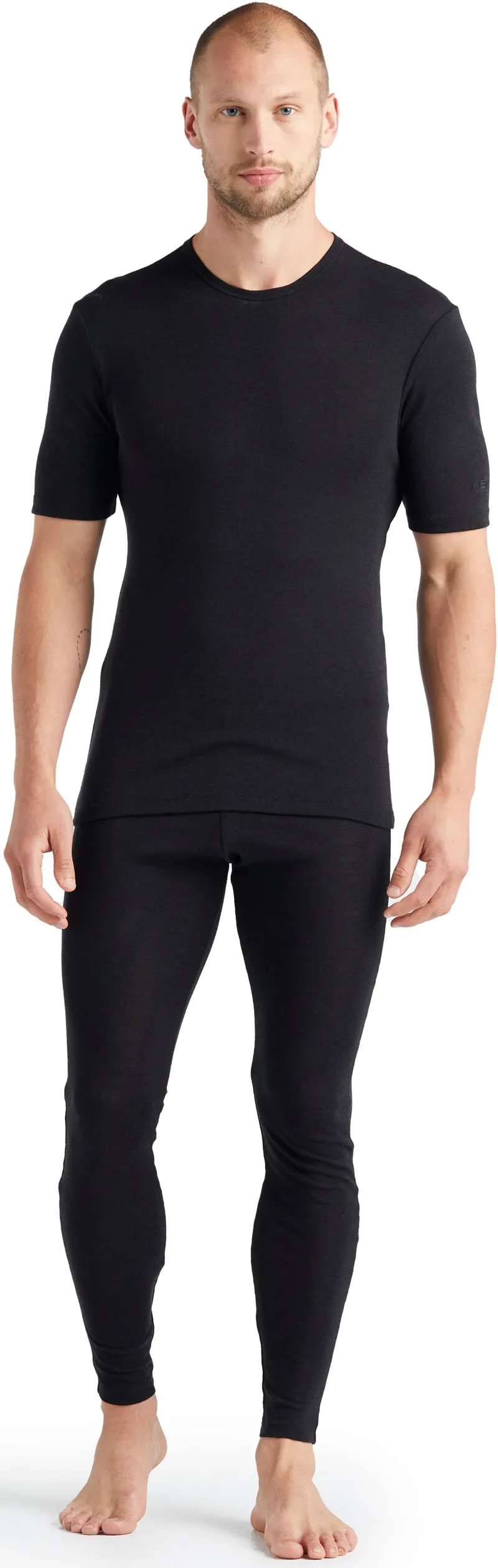 Icebreaker Mens 175 Everyday Short Sleeved Crewe Top - Black-3