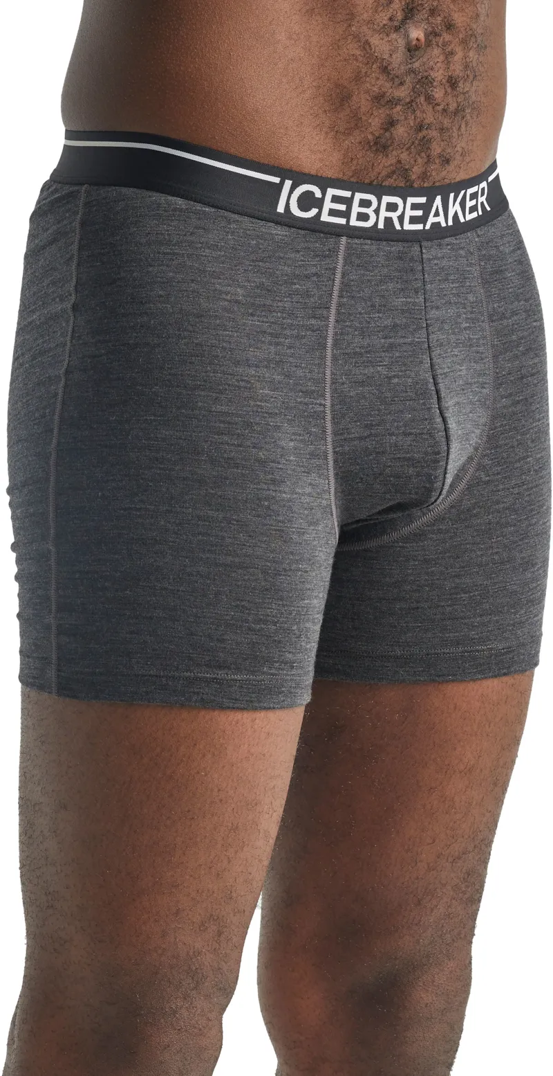 Icebreaker Mens Anatomica Boxers - Jet Heather-1