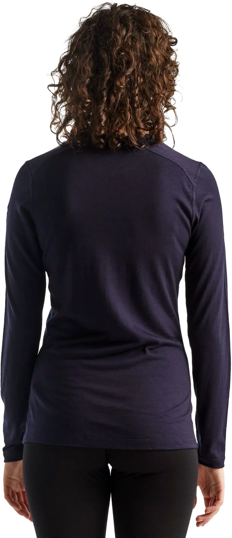 Icebreaker Womens 200 Oasis Long Sleeved Crewe Top - Midnight Navy-2