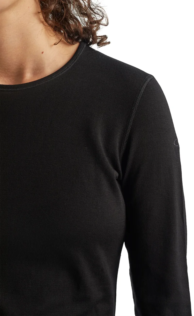 Icebreaker Womens 260 Tech Long Sleeved Crewe Top - Black-1
