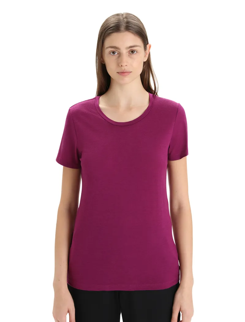 Icebreaker Womens Tech Lite II Short Sleeved Tee - Go Berry-2