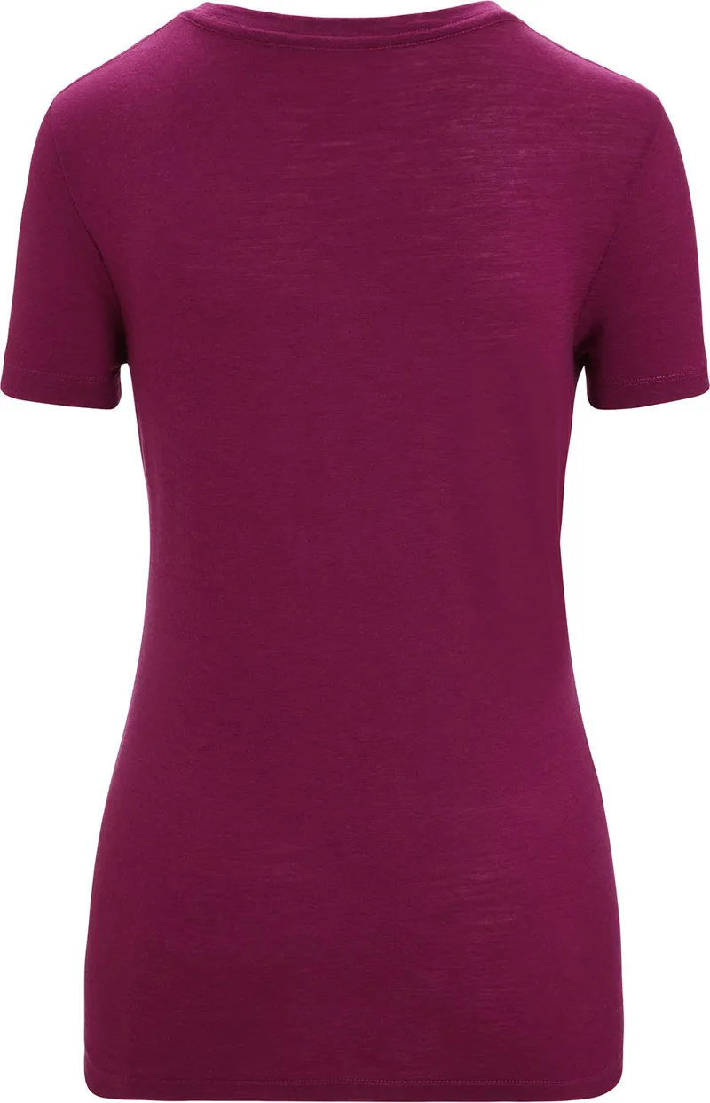 Icebreaker Womens Tech Lite II Short Sleeved Tee - Go Berry-1