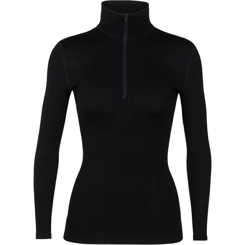 Icebreaker Womens 260 Tech Long Sleeved Half Zip Tee - Black-2
