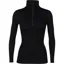 Icebreaker Womens 260 Tech Long Sleeved Half Zip Top - Black
