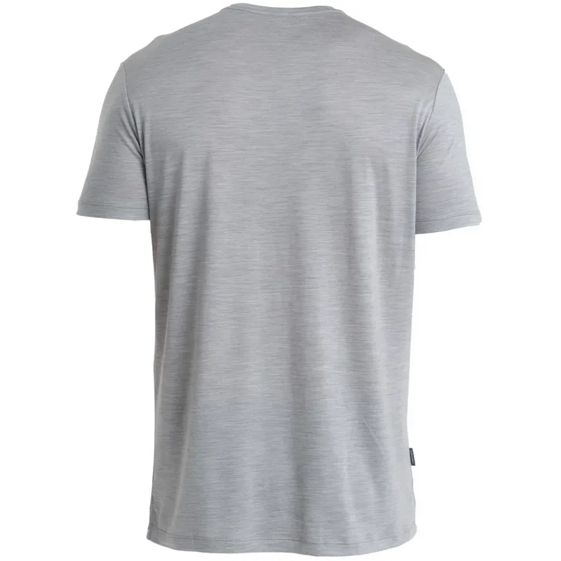 Icebreaker Mens Merino 125 Cool-Lite Sphere III Short Sleeved Tee - Metro Heather-1