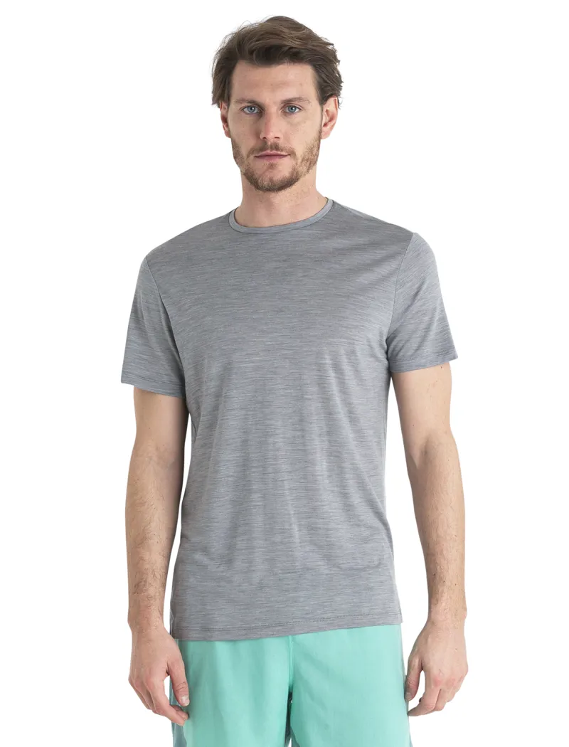 Icebreaker Mens Merino 125 Cool-Lite Sphere III Short Sleeved Tee - Metro Heather-2