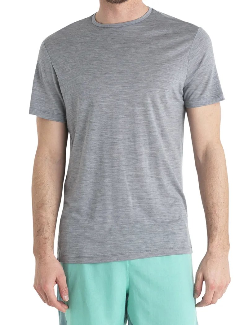 Icebreaker Mens Merino 125 Cool-Lite Sphere III Short Sleeved Tee - Metro Heather-4