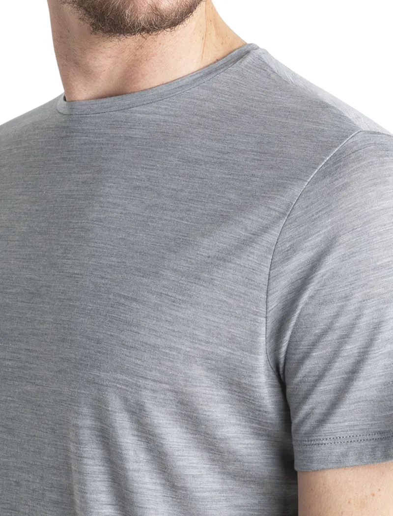 Icebreaker Mens Merino 125 Cool-Lite Sphere III Short Sleeved Tee - Metro Heather-7