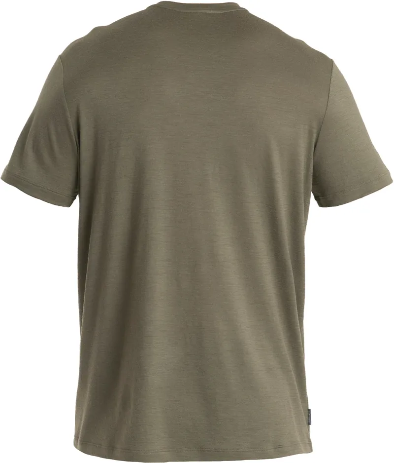 Icebreaker Mens Merino 150 Tech Lite III SS Tee - Logo Reflective - Loden-1