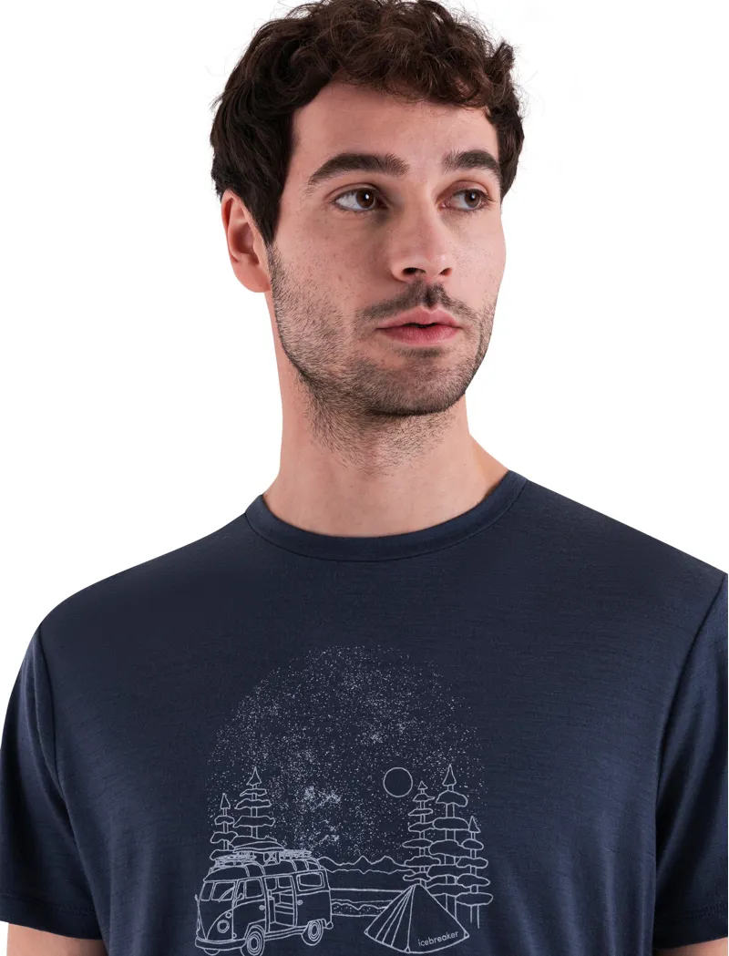 Icebreaker Mens Merino 150 Tech Lite III SS Tee - Van Camp - Graphite-3