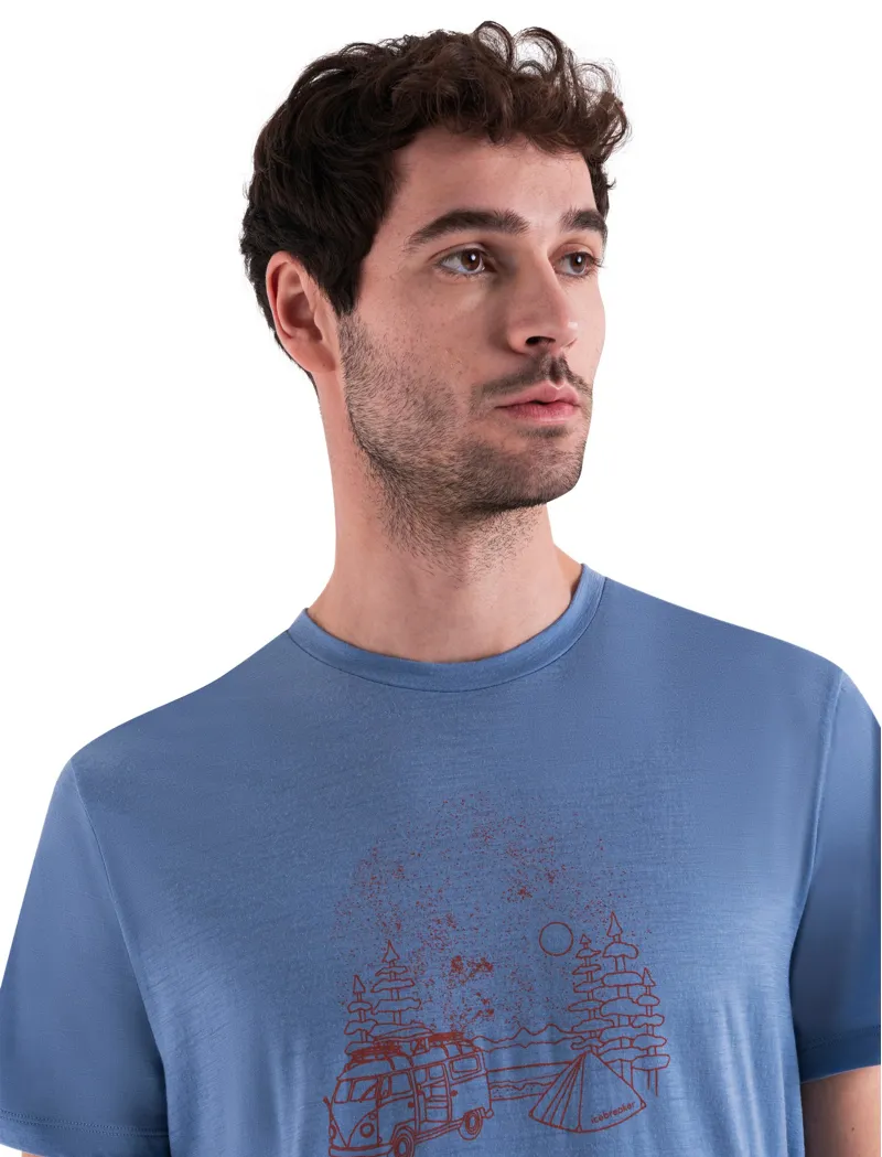 Icebreaker Mens Merino 150 Tech Lite III SS Tee - Van Camp - Kyanite-5