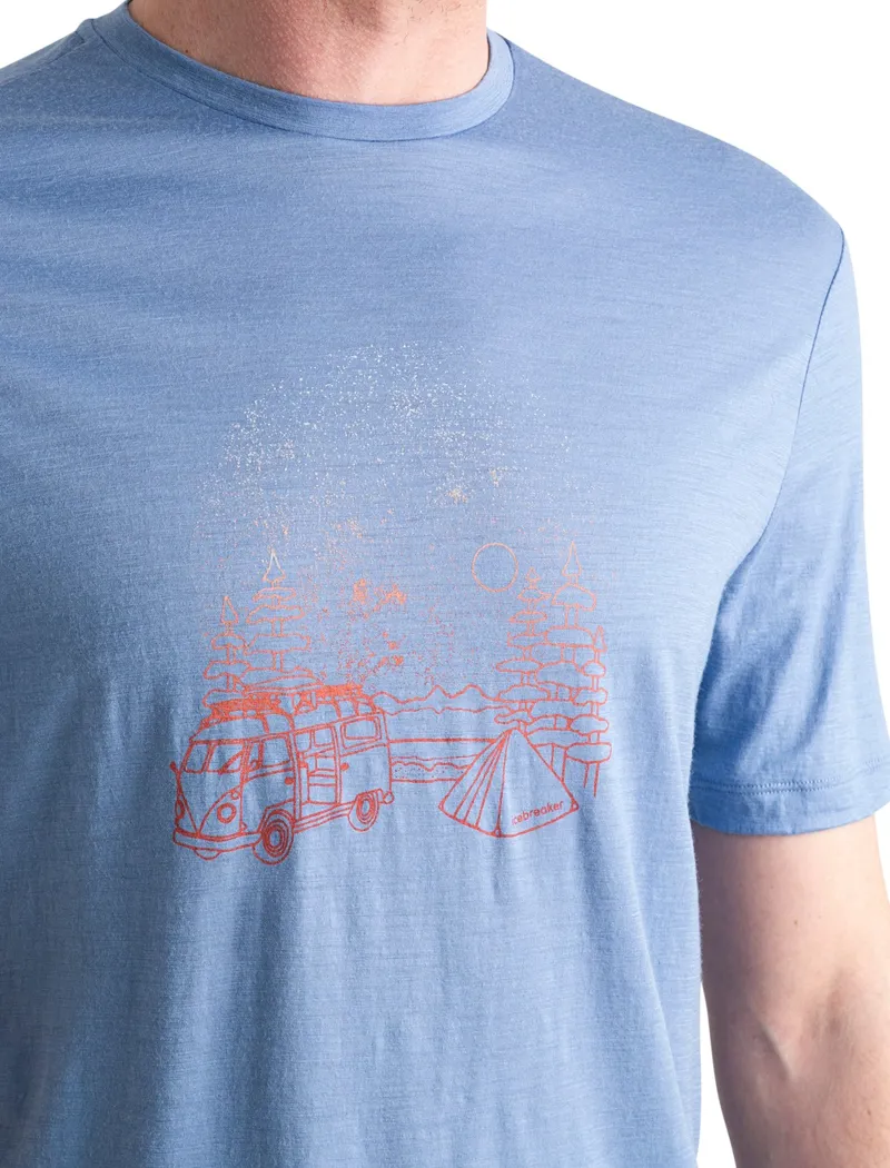 Icebreaker Mens Merino 150 Tech Lite III SS Tee - Van Camp - Kyanite-4