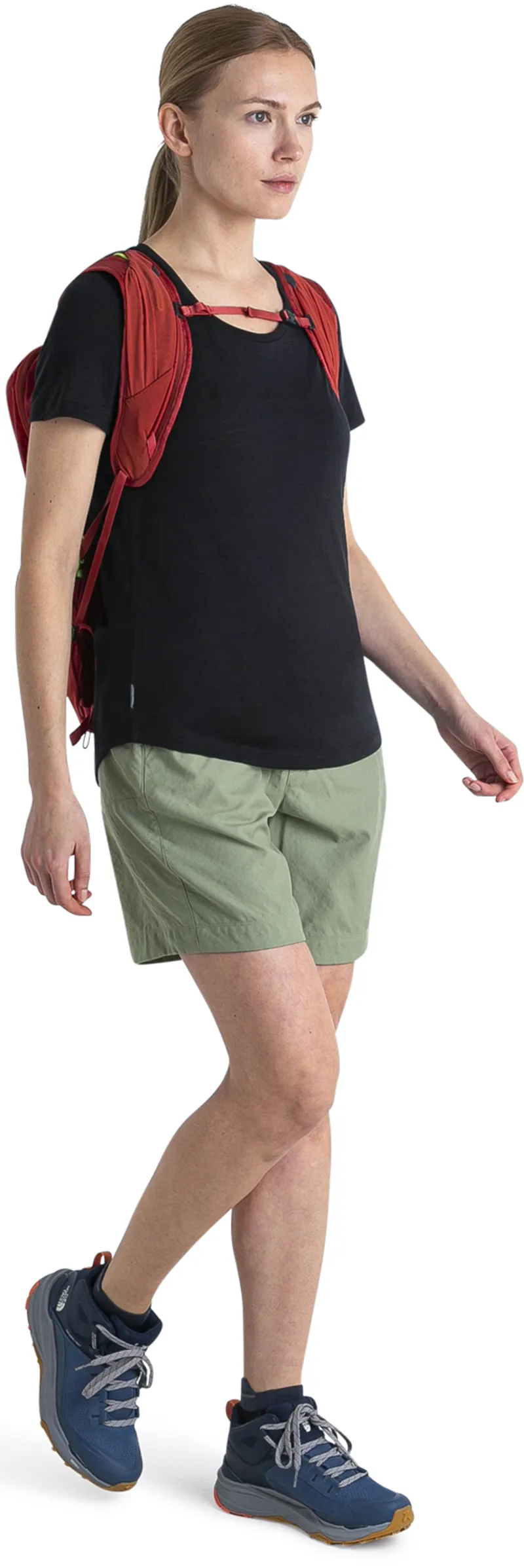 Icebreaker Womens Merino 125 Cool-Lite Sphere III Short Sleeved Scoop Tee - Black-6