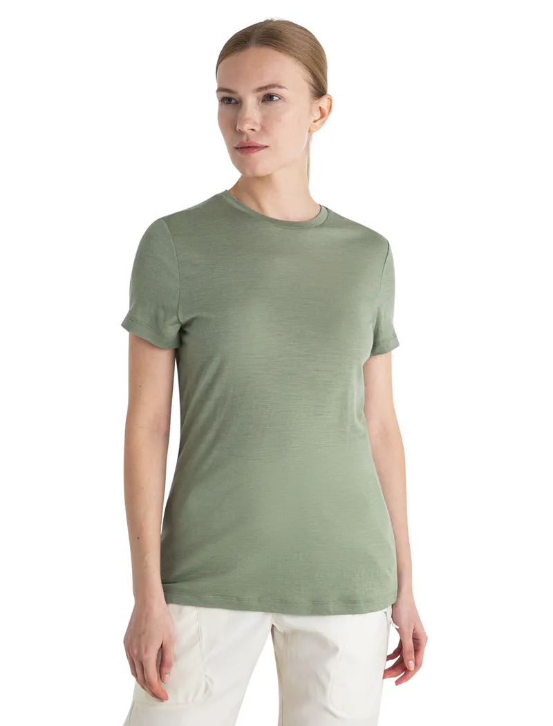 Icebreaker Womens Merino 150 Tech Lite III Short Sleeved Tee - Lichen-2