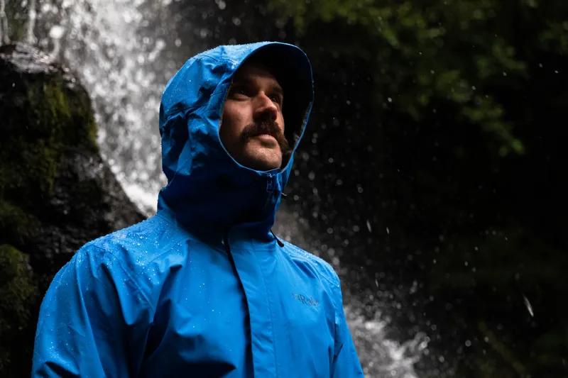 Rab Mens Downpour Jacket - Maya Blue-11