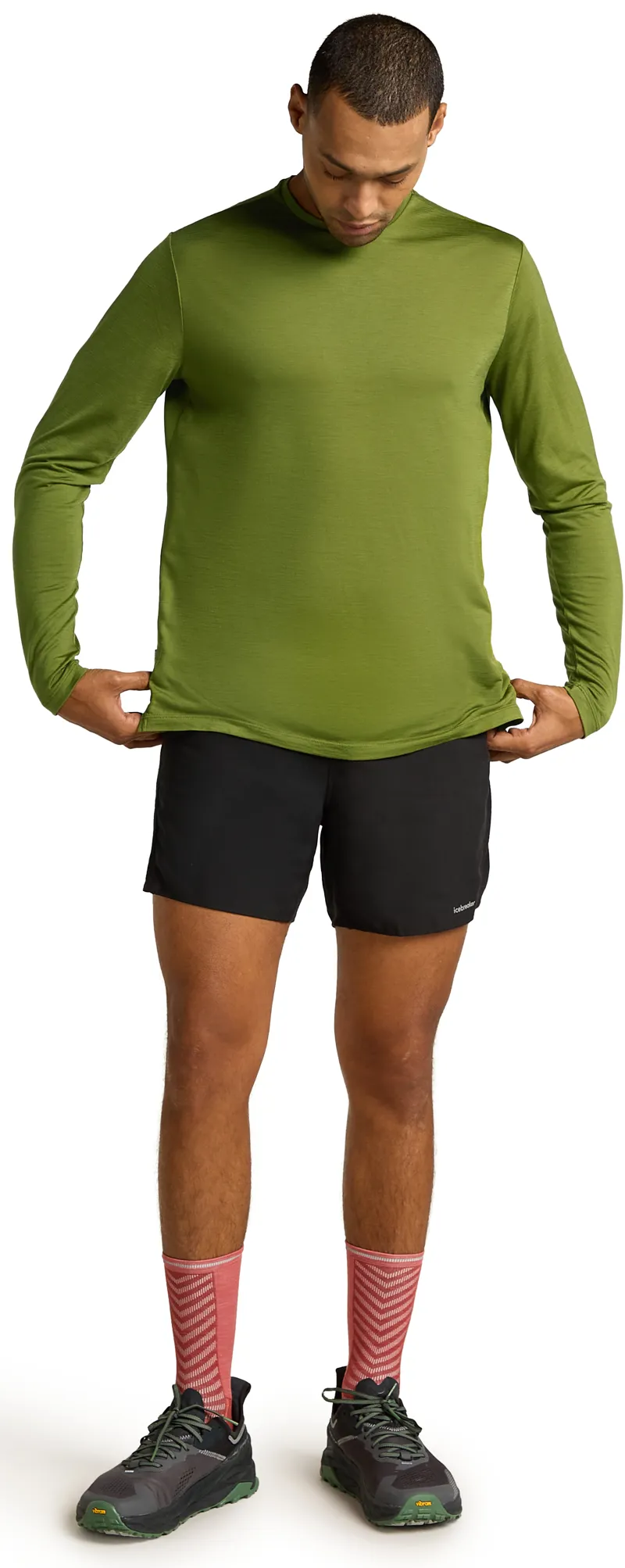 Icebreaker Mens Merino 125 Cool-Lite Sphere III Long Sleeved Tee - Spagnum-4