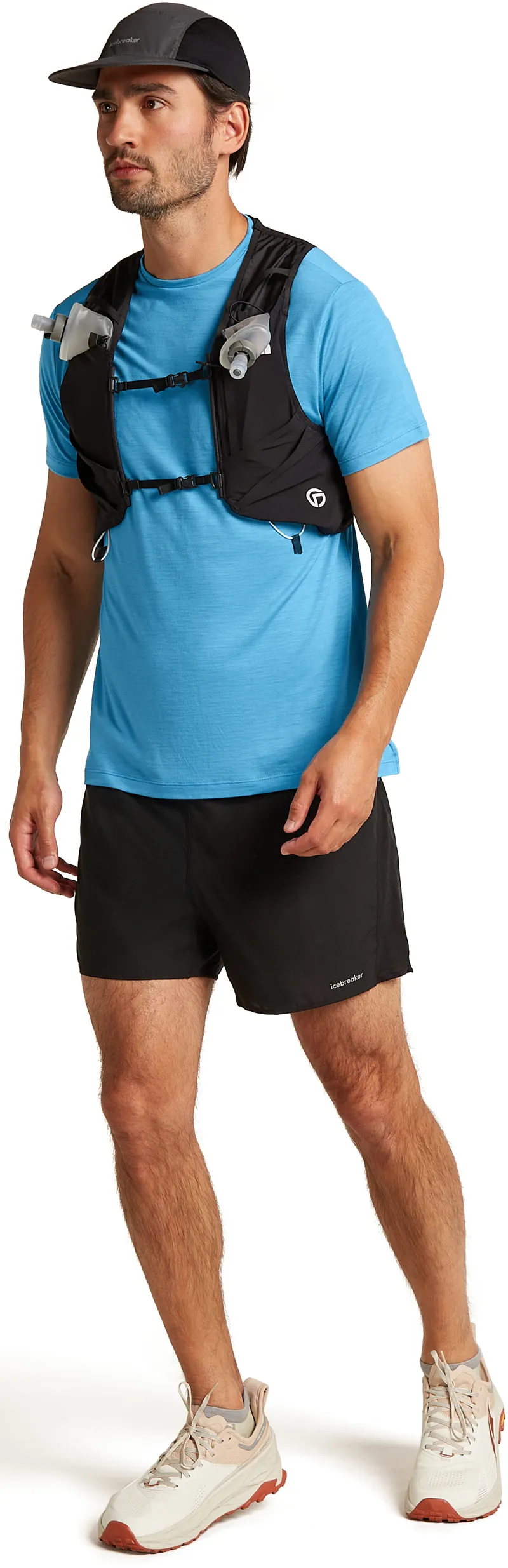 Icebreaker Mens Merino 125 Cool-Lite Sphere III Short Sleeved Tee - Arctic-5