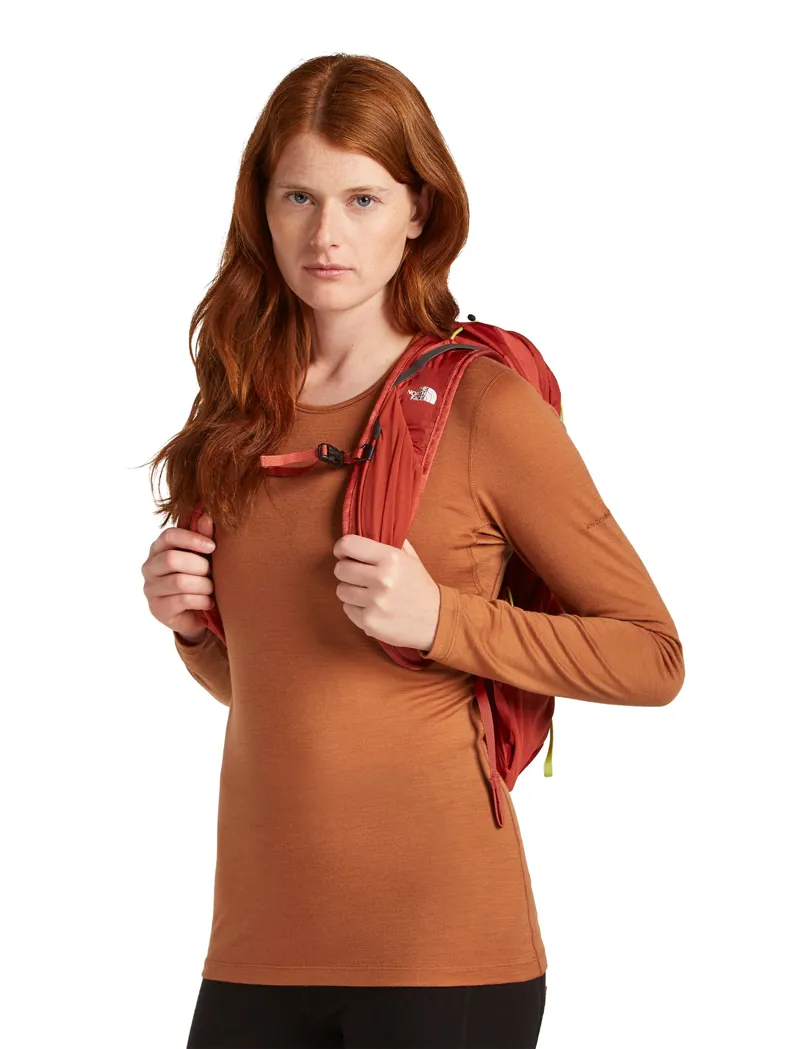 Icebreaker Womens 200 Oasis Long Sleeved Crewe Top - Dusty Clay-4