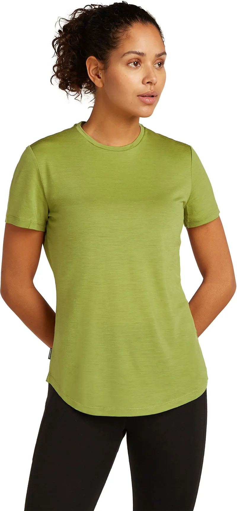 Icebreaker Womens Merino 125 Cool-Lite Sphere III Short Sleeved Tee - Olive-1
