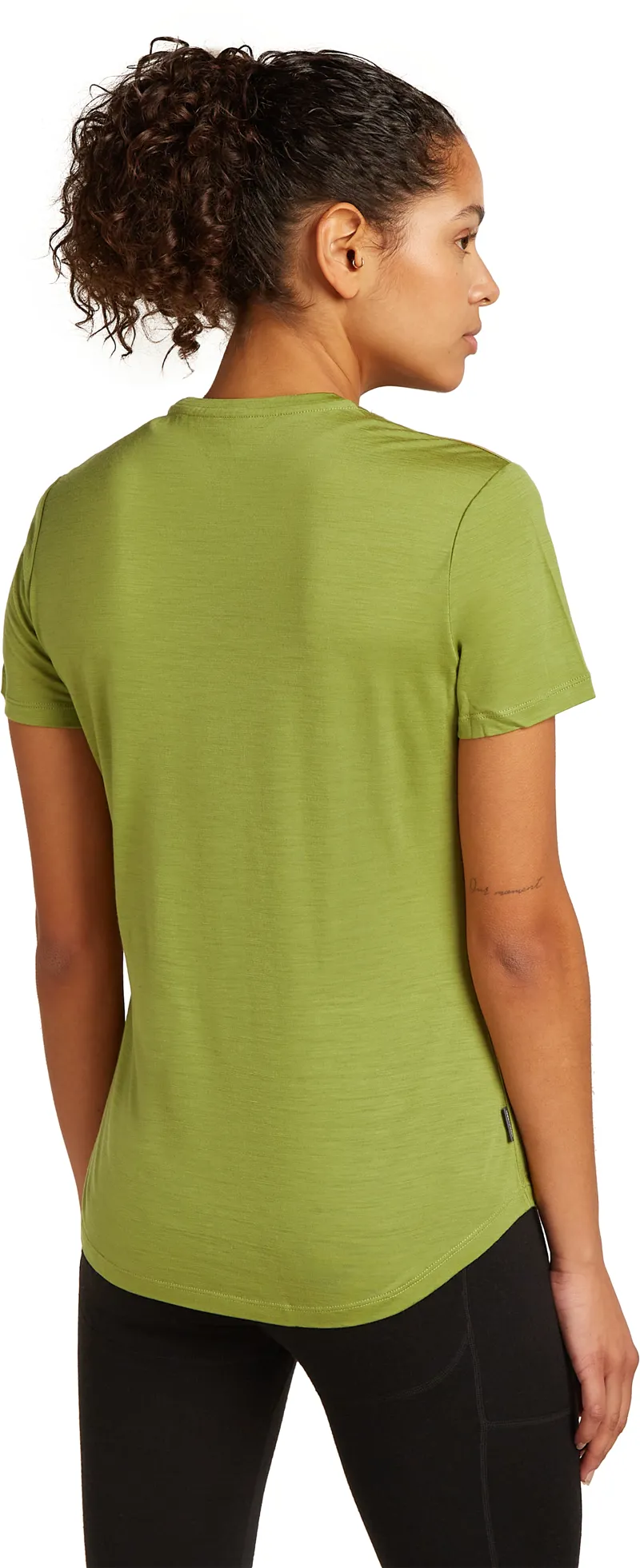 Icebreaker Womens Merino 125 Cool-Lite Sphere III Short Sleeved Tee - Olive-2