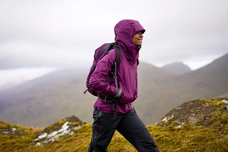 Rab Womens Downpour Mountain Jacket - Mulberry-6