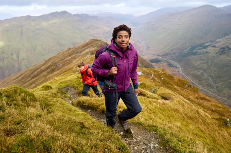 Rab Womens Downpour Mountain Jacket - Mulberry-7