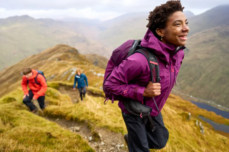 Rab Womens Downpour Mountain Jacket - Mulberry-8