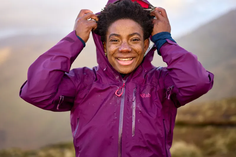 Rab Womens Downpour Mountain Jacket - Mulberry-10