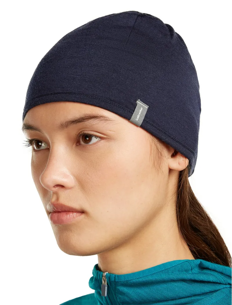 Icebreaker Mens 200 Oasis Revers Beanie - Dark Loden-Midnight Navy-4