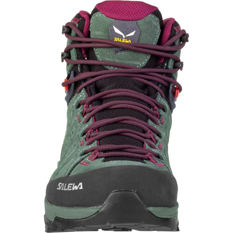 Salewa Womens Alp Trainer 2 Mid GTX Boots - Duck Green-2