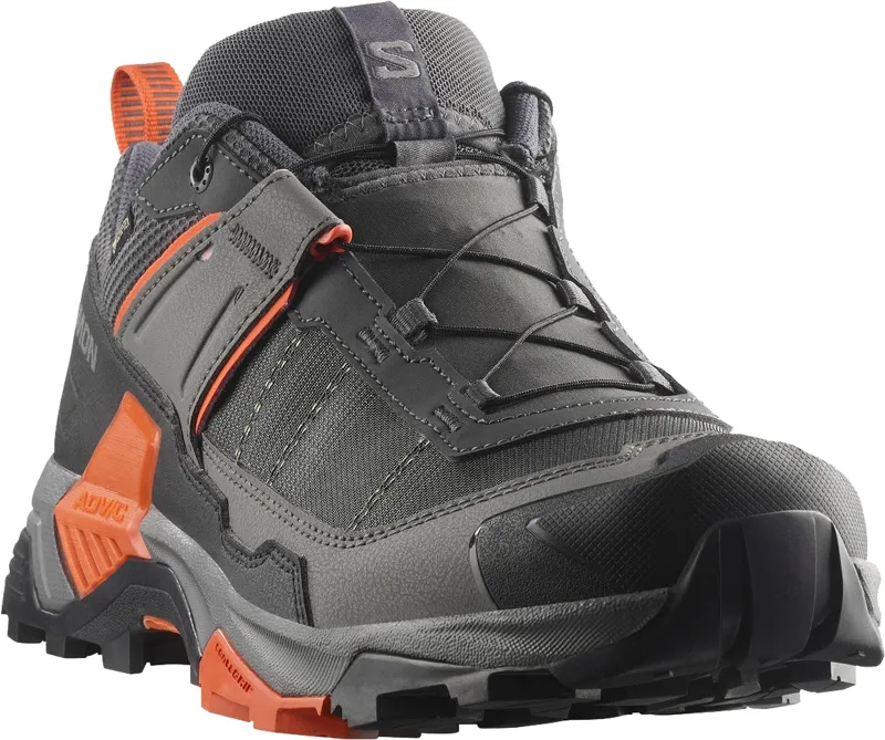 Salomon Mens X Ultra 5 GTX Shoe - Asphalt-Castlerock-Burnt Ochre-1