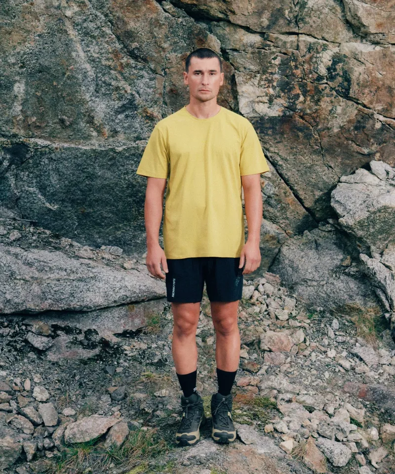 Salomon Mens X Ultra 5 Mid GTX Shoe - Peat-Gray Green-Blue Nights-6