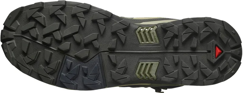 Salomon Mens X Ultra 5 Mid GTX Shoe - Peat-Gray Green-Blue Nights-5