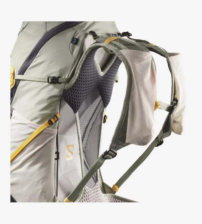 Salomon Womens Aerotrek 28 Rucksack - Seagrass-Silver Cloud-Nine Iron-2