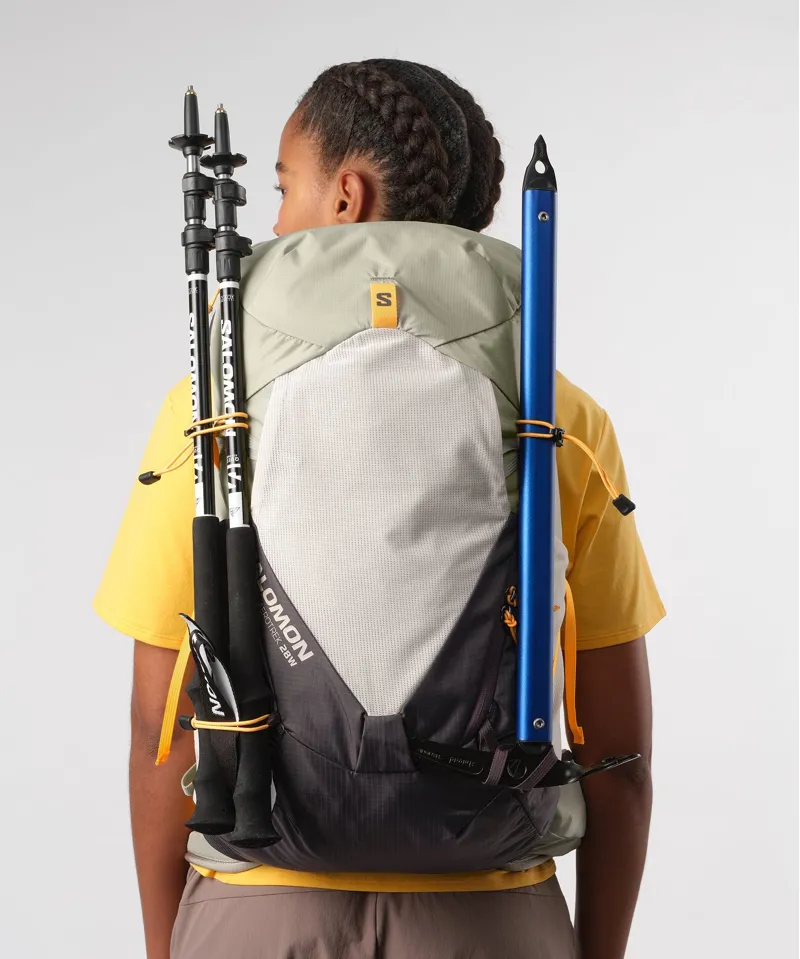 Salomon Womens Aerotrek 28 Rucksack - Seagrass-Silver Cloud-Nine Iron-4