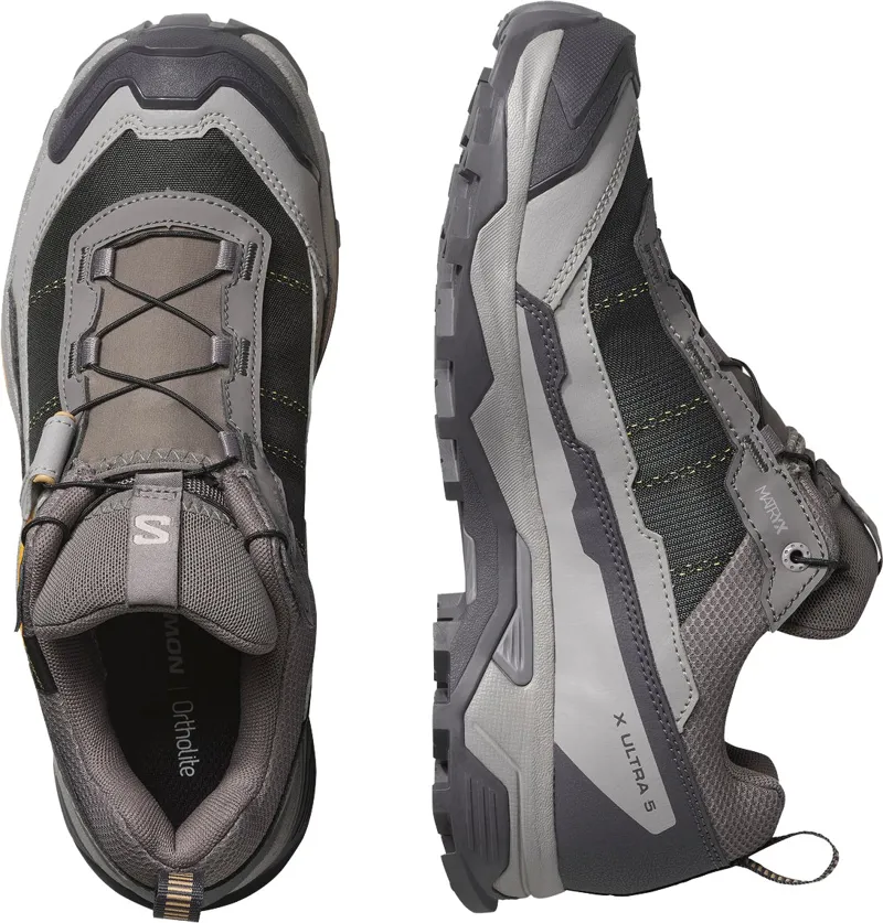 Salomon Womens X Ultra 5 GTX Shoe - Plum Kitten-Nine Iron-Soft Clay-5