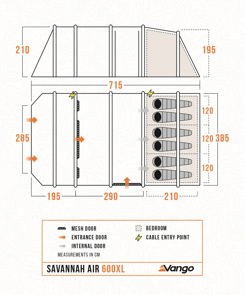 Vango Savannah Air 600XL Tent Package-1