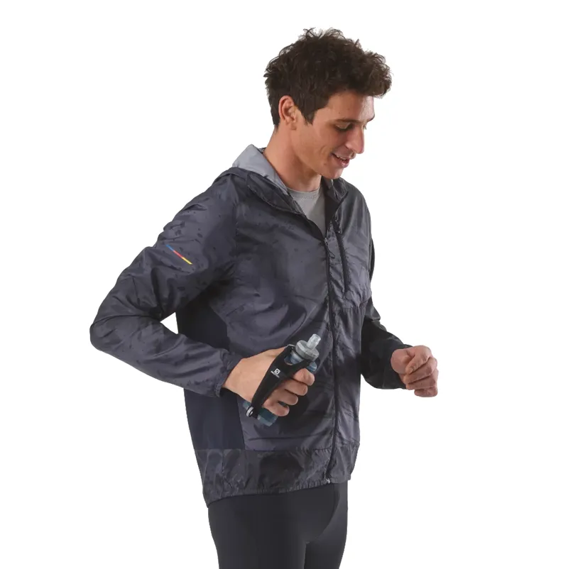 Salomon Active Handheld Flask - Black-Slate Grey-1