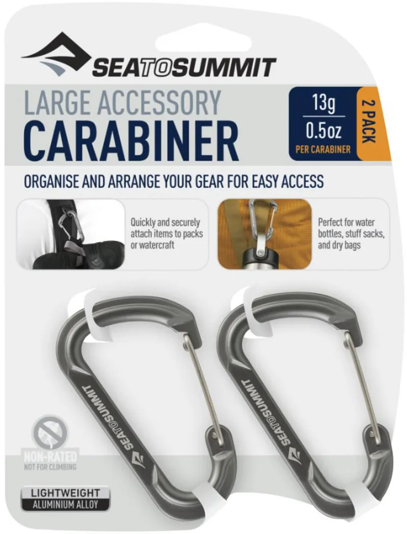Sea To Summit Large Accessory Carabiners - 2pcs - Grey -1