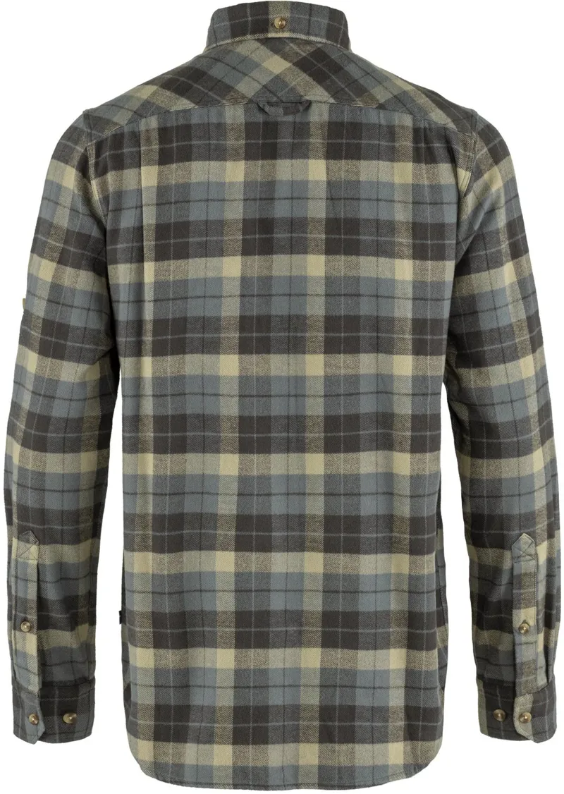 Fjallraven Mens Singi Heavy Flannel Shirt - Super Grey-Stone Grey-1