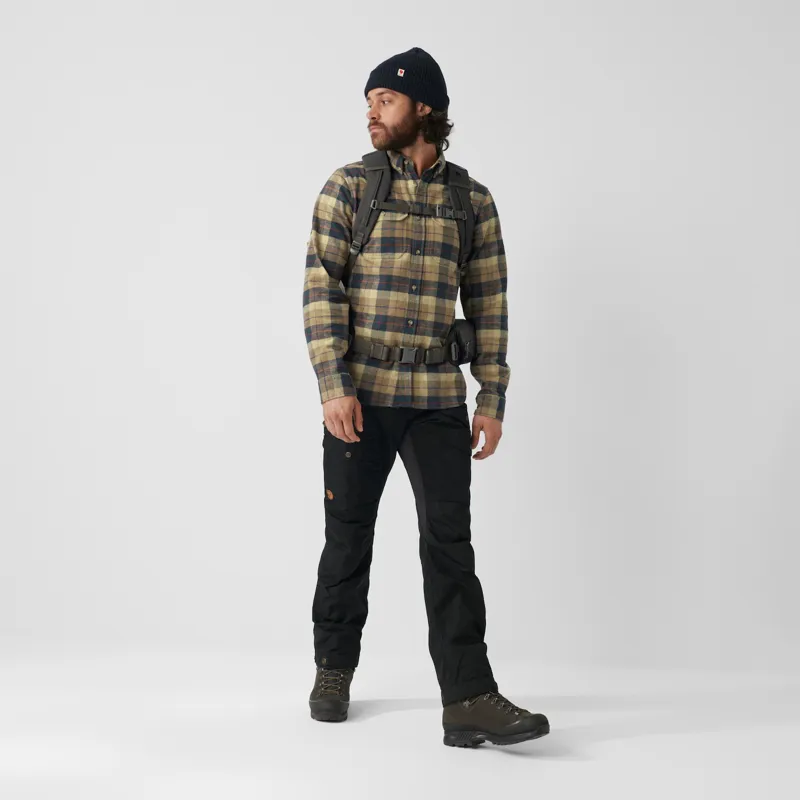 Fjallraven Mens Singi Heavy Flannel Shirt - Green-Deep Forest-6