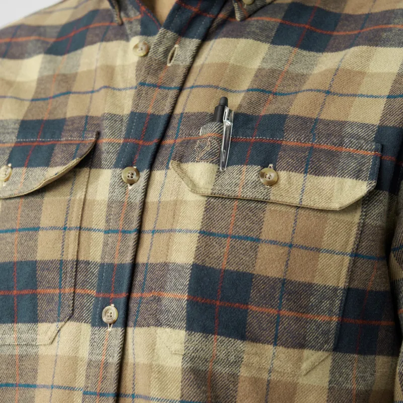 Fjallraven Mens Singi Heavy Flannel Shirt - Green-Deep Forest-8