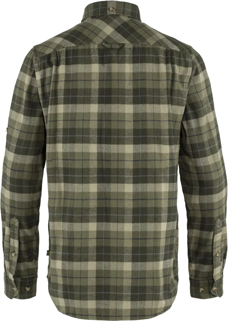 Fjallraven Mens Singi Heavy Flannel Shirt - Green-Deep Forest-1